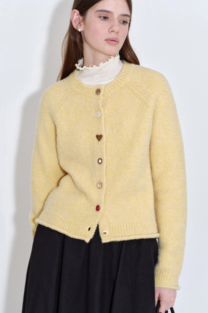 Soft Yellow Wool Blend Top