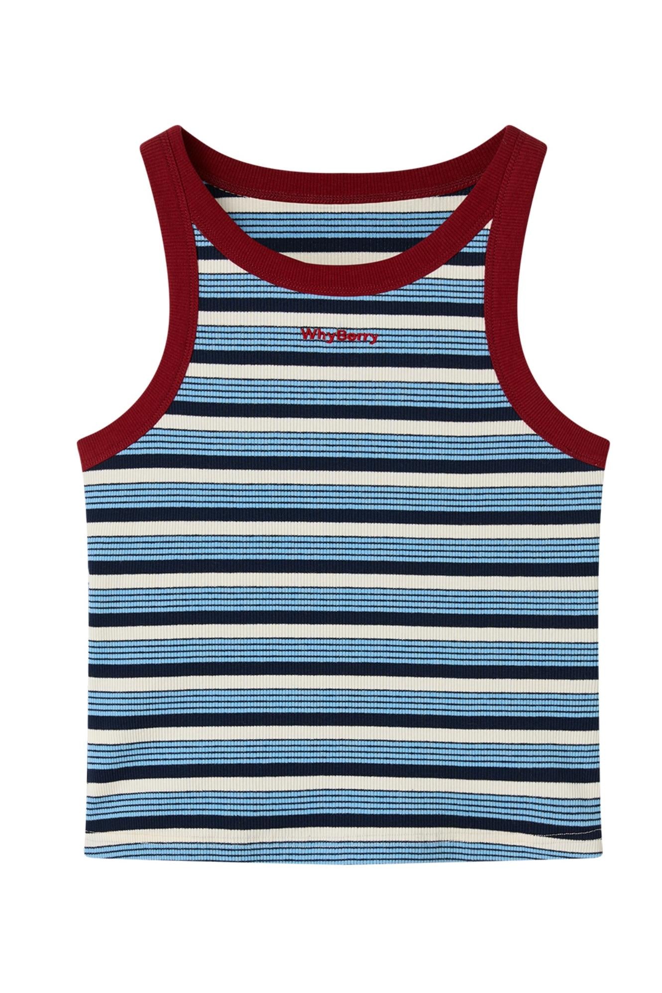 Summer Colorblock Striped Tank Top