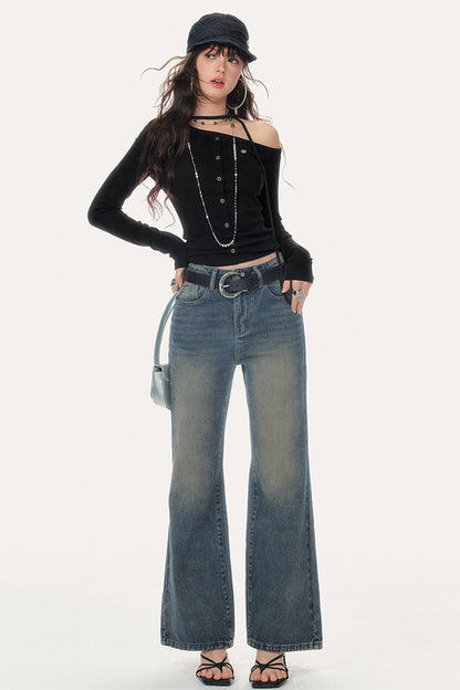 Soft Shoulder Knitted Sweater