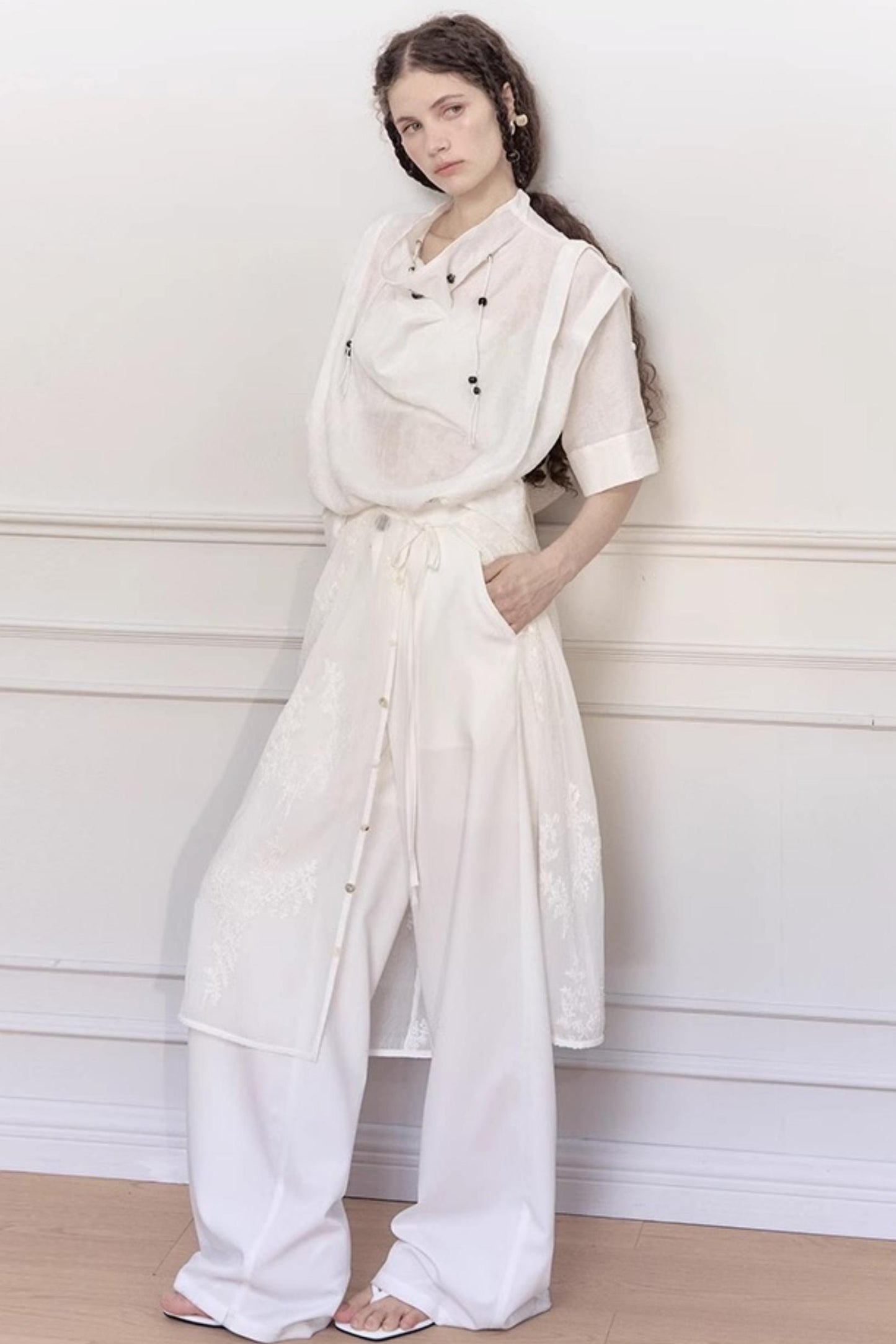 Yuan Beaded Summer Top