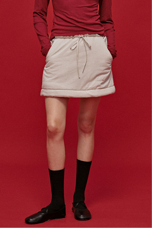 Color-Blocked Quilted Half Skirt