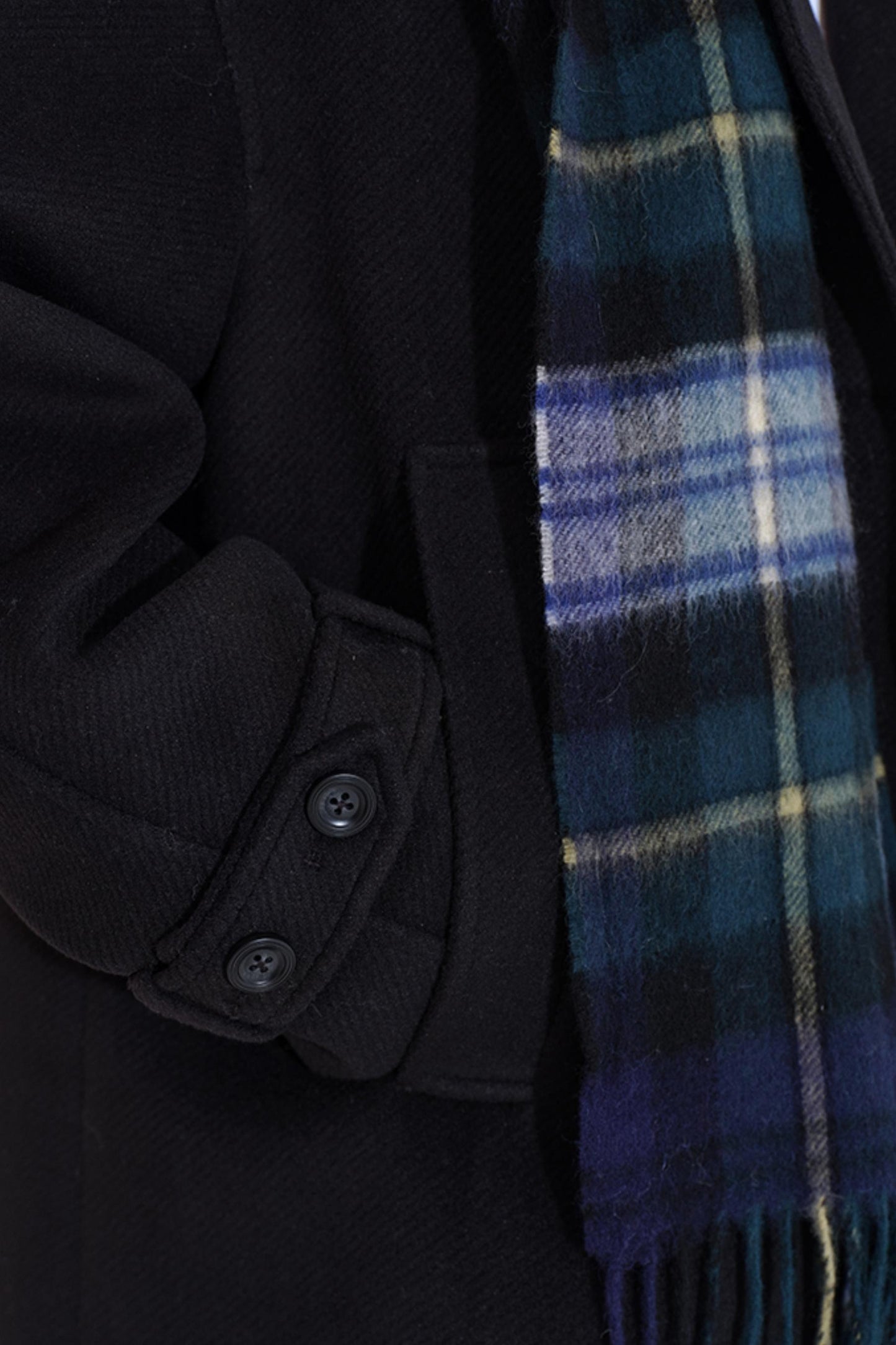 Minimalist Double-Breasted Woolen Coat