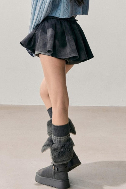 Plaid Annie Waltz Skirt