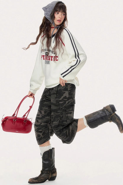 Contrasting V-Neck Sweater