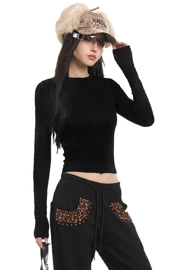 Minimalist Black Slim Sweater