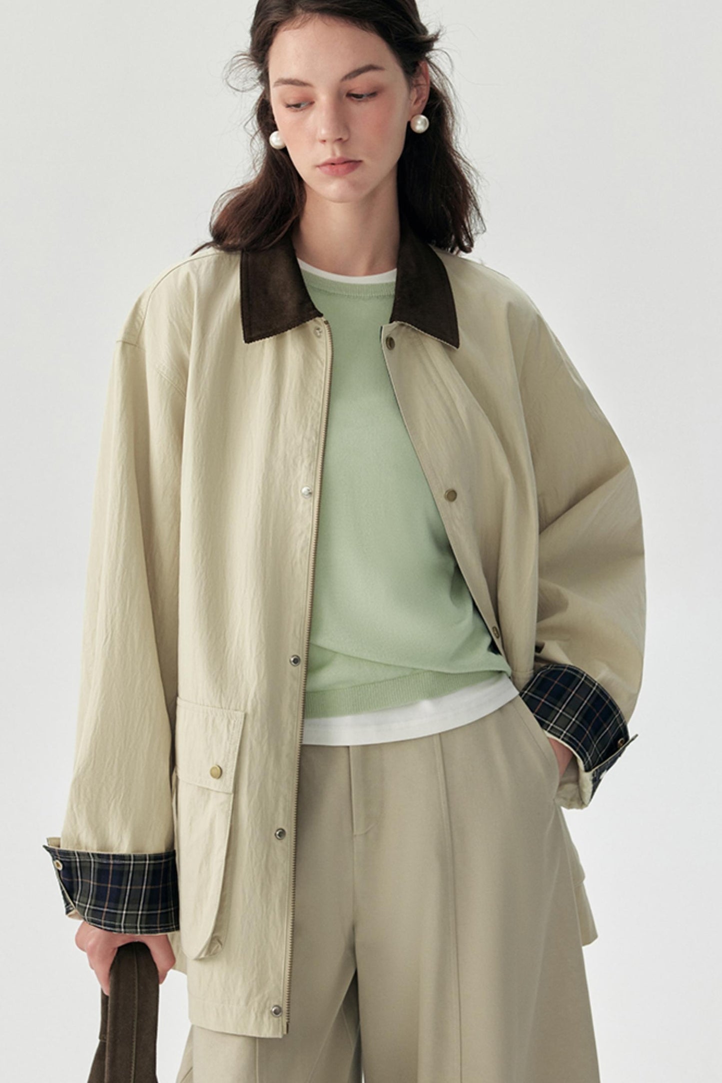 Vintage Patchwork Trench Coat