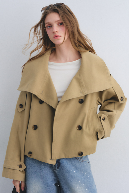 Flower Bud Cocoon Jacket Jeans Set-Up