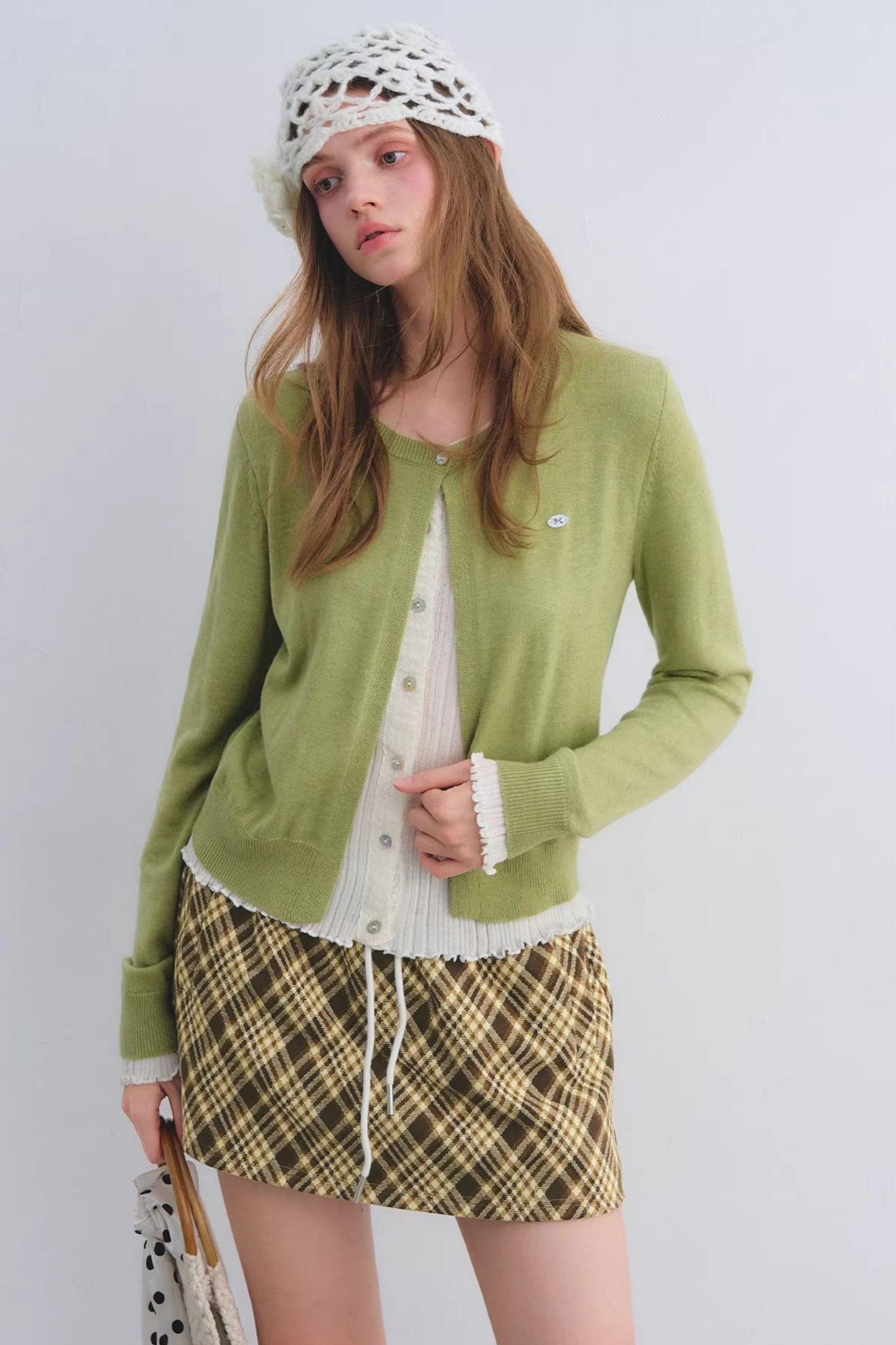 Color-Blocking Knit Cardigan