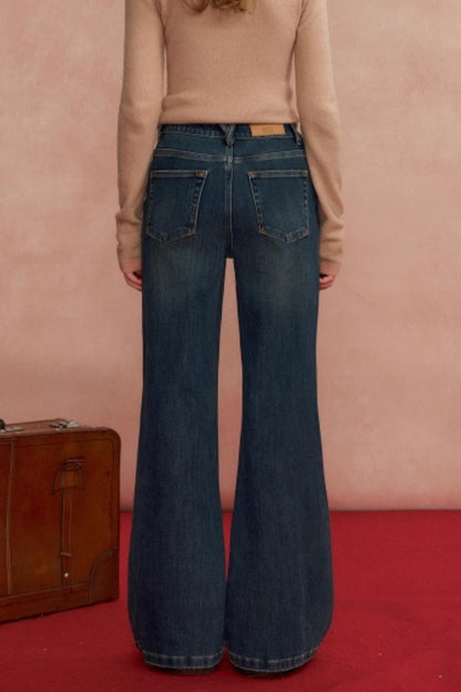 High-Waisted Stretchy Bootcut Jeans
