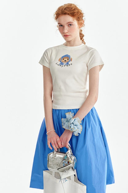 Layered Bloomers T-Shirt-Skirt Set-Up