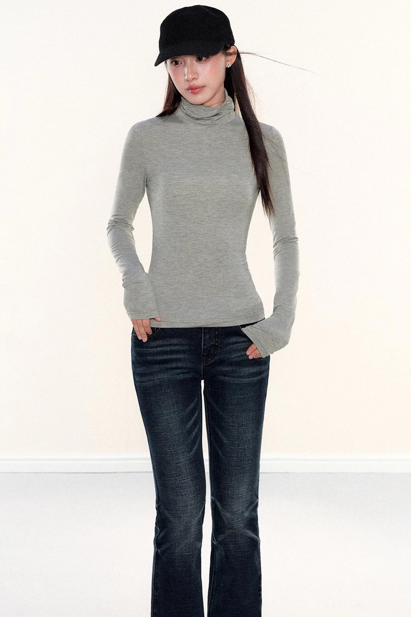 High-Neck Slimming Top