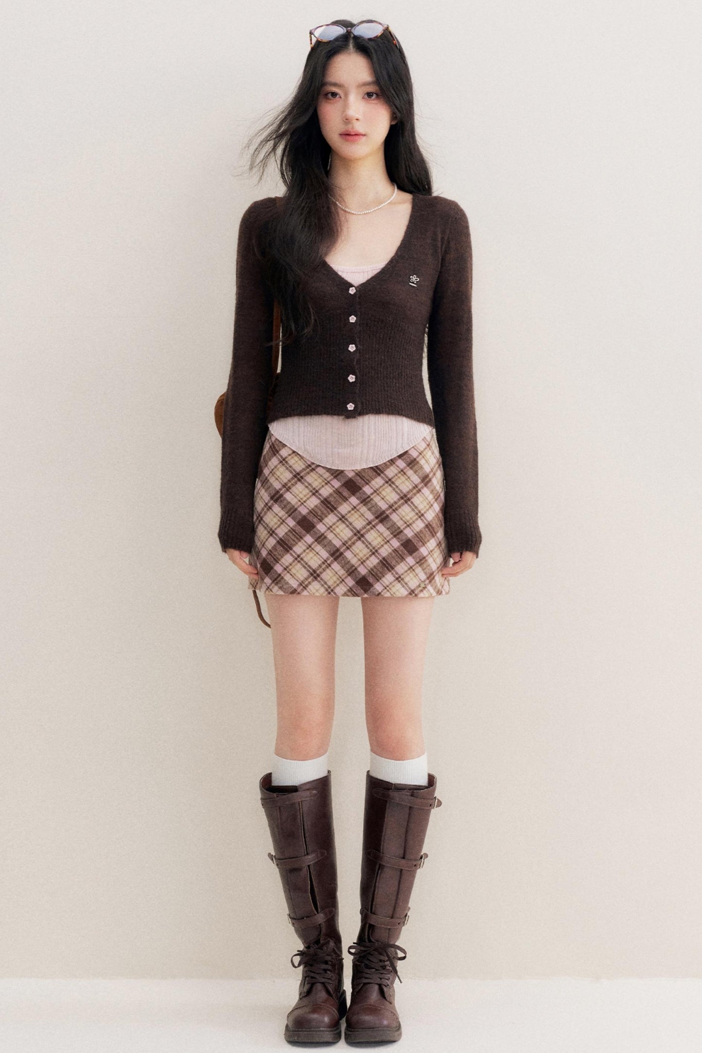 Vintage High-Waisted A-Line Skirt