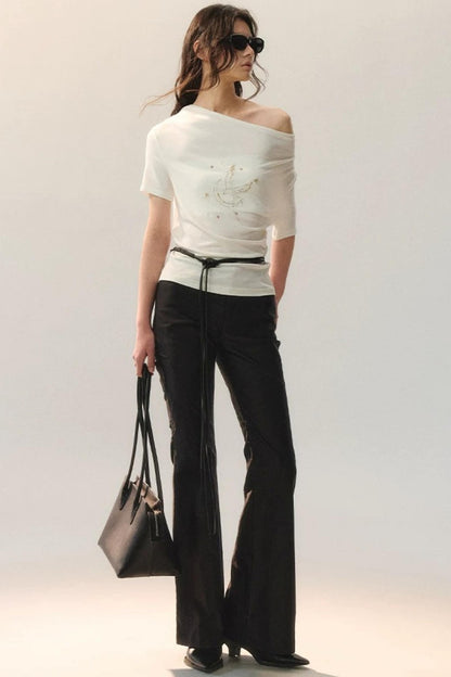 Asymmetric Beaded Bird Top