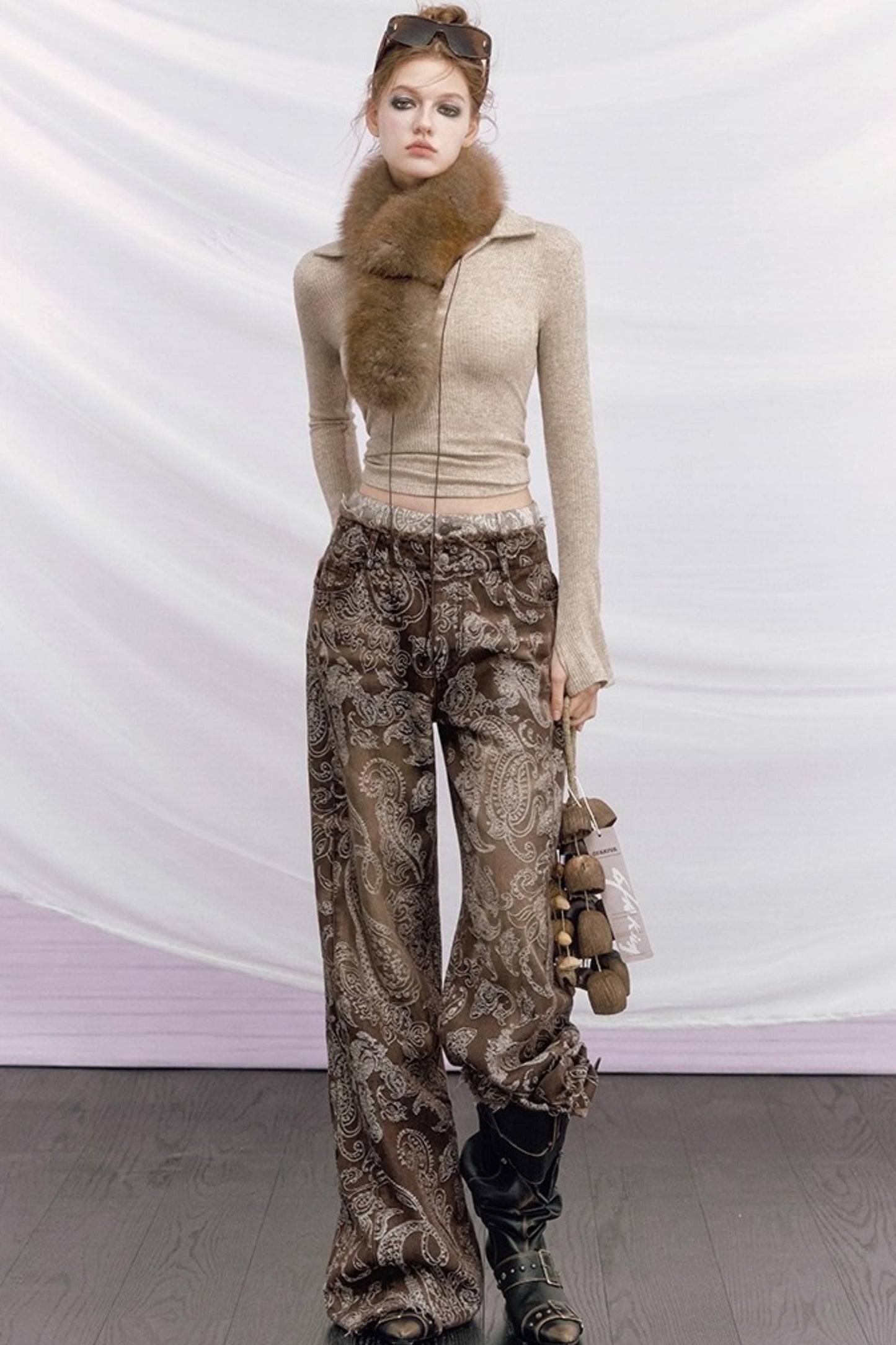 Rou Jing Detachable Brooch Top