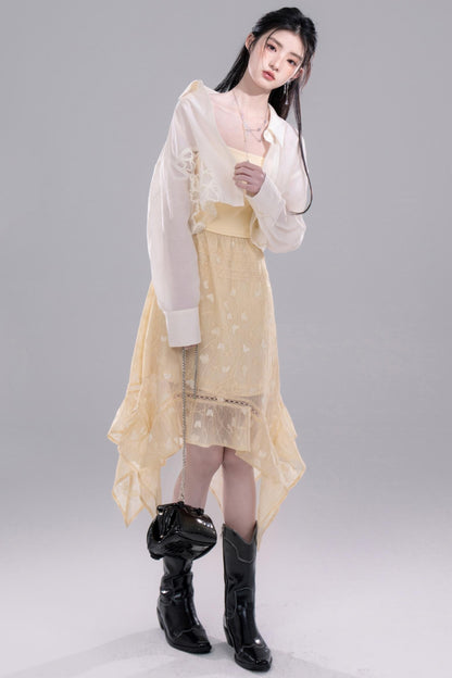 Lux Floral Knit Dress