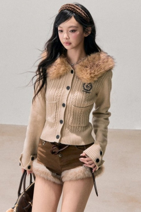 Silent Snowfall Knitted Cardigan