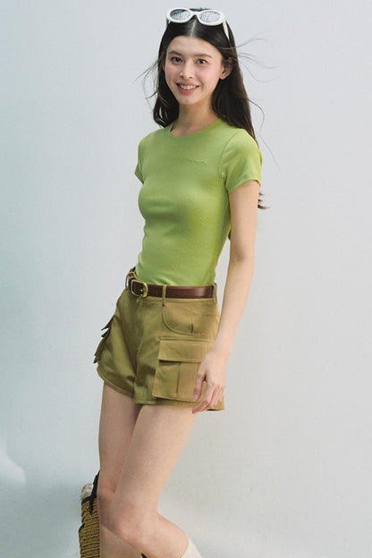 Embroidered Letter Tee