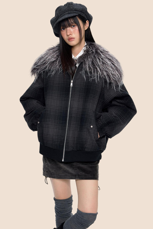 Shawl Plaid Cotton Jacket