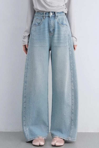 Lyocell Rhinestone Scimitar Pants