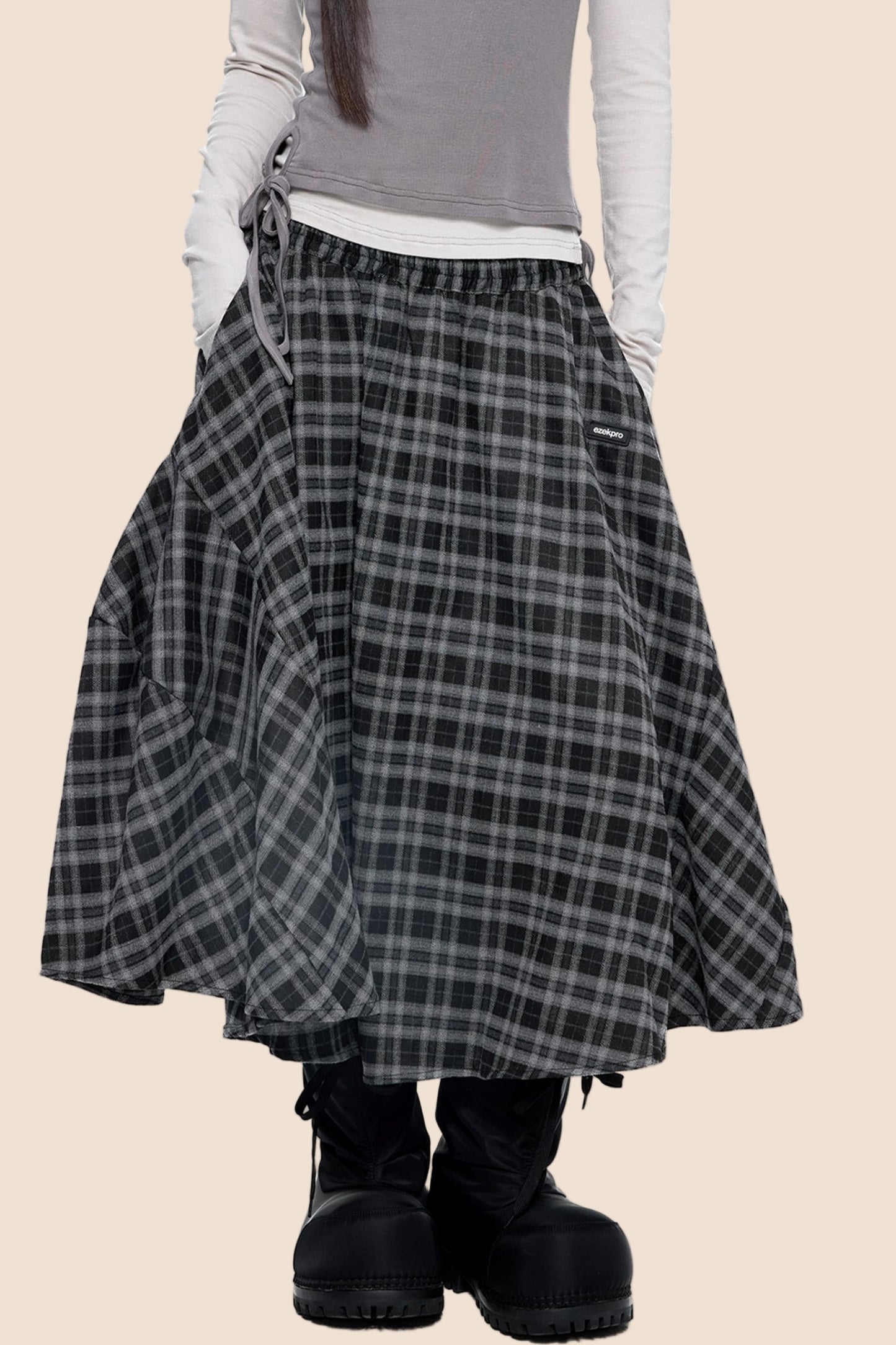 Retro Vintage Midi Skirt