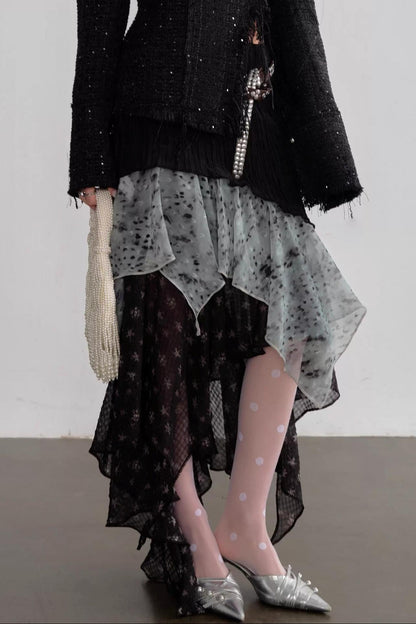 Exotic Leopard Chiffon Skirt