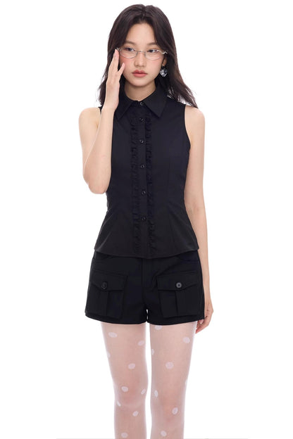 Bamboo A-Line Work Shorts