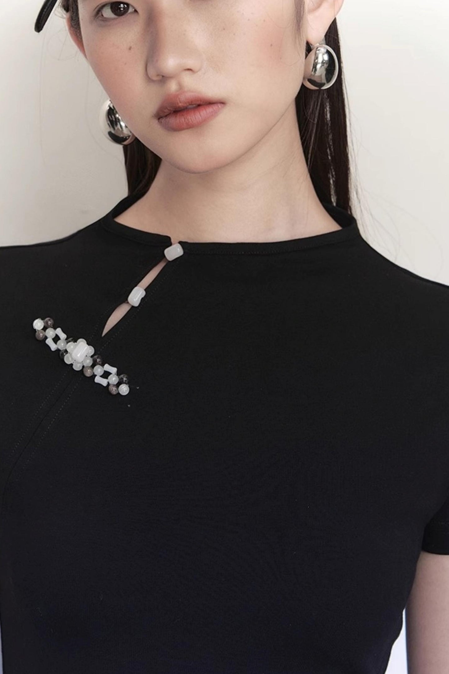 Ancient Rhyme Beads Blouse