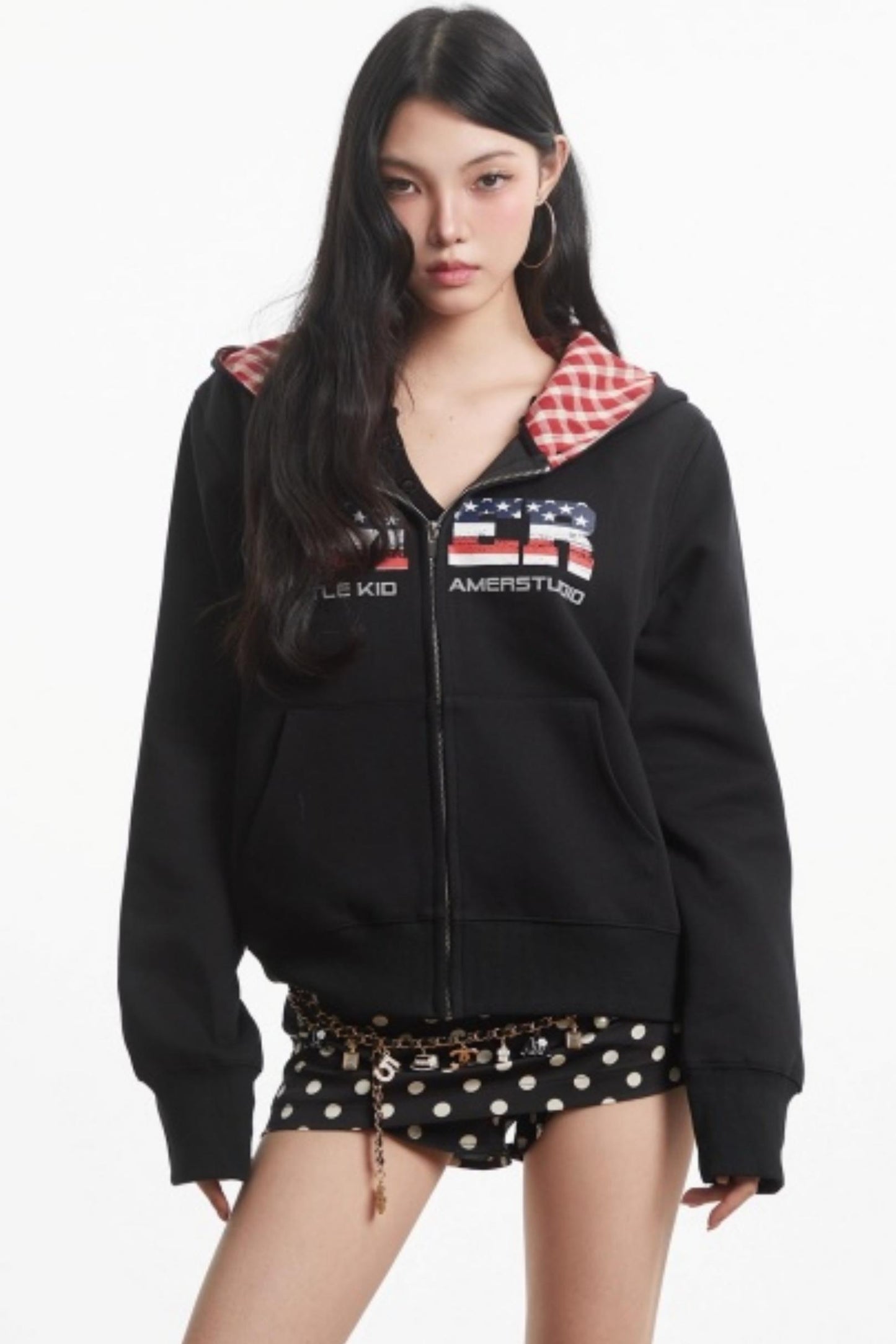 American Retro Hooded Jacket