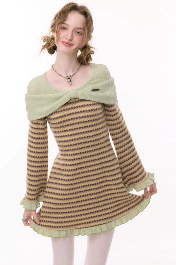 Sweet Dreams Plaid Knit Dress