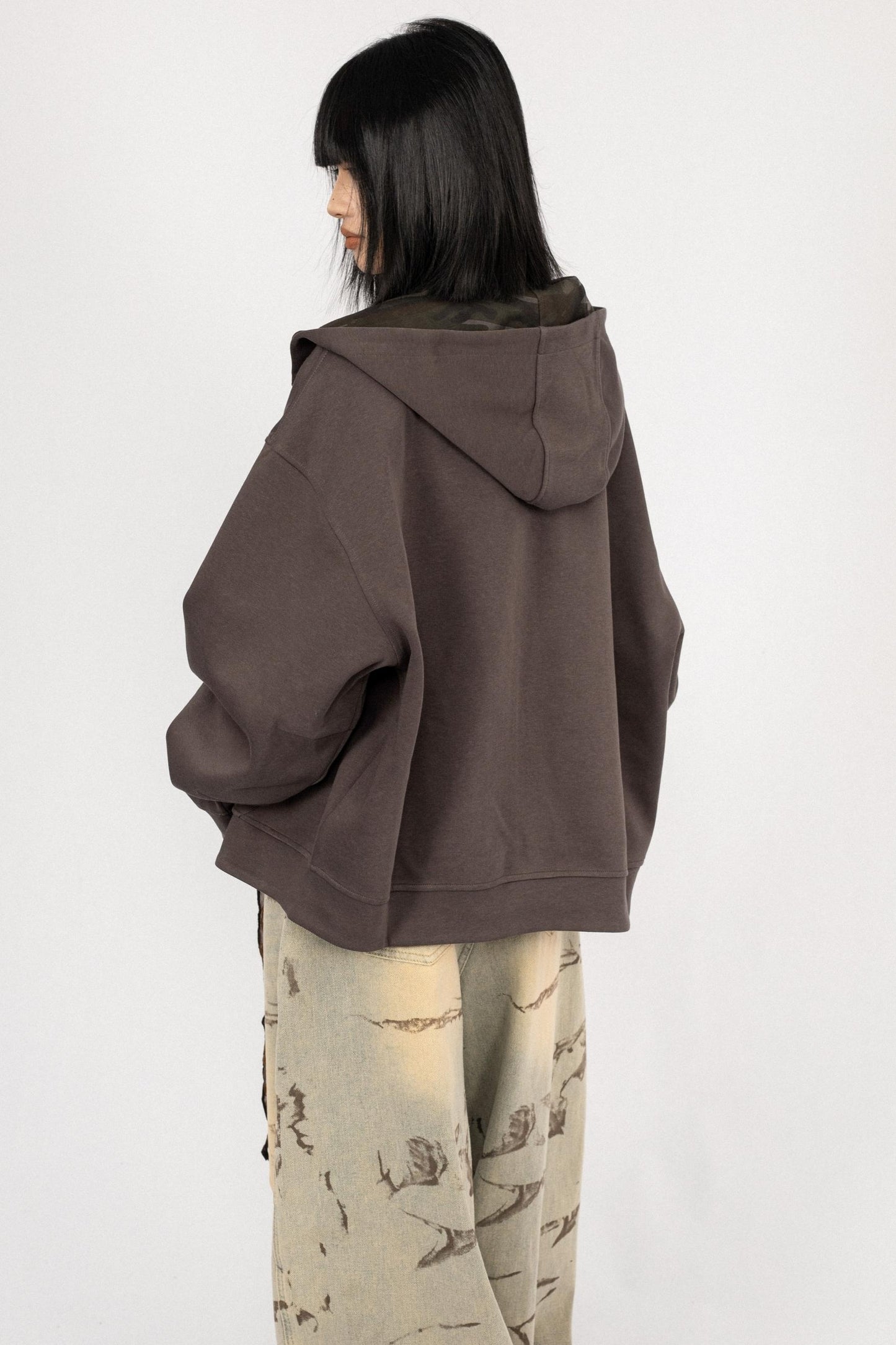 Autumn Vintage Hooded Reversible Jacket