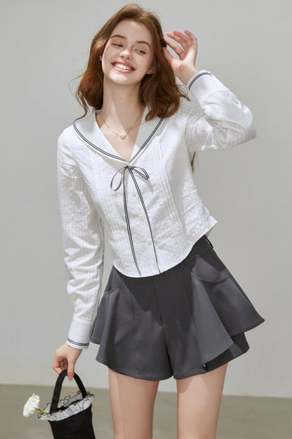 Basic Thin Maritime Casual Shirt