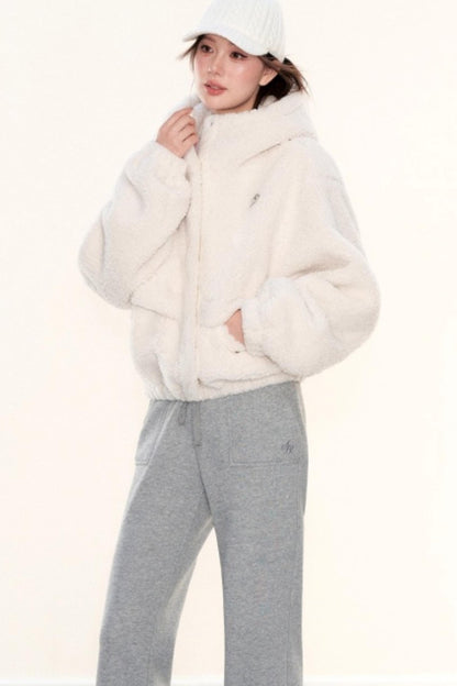 Fleece Hooded Work Jacket