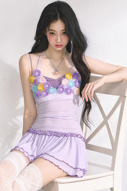 Floral One-Shoulder Summer Dress