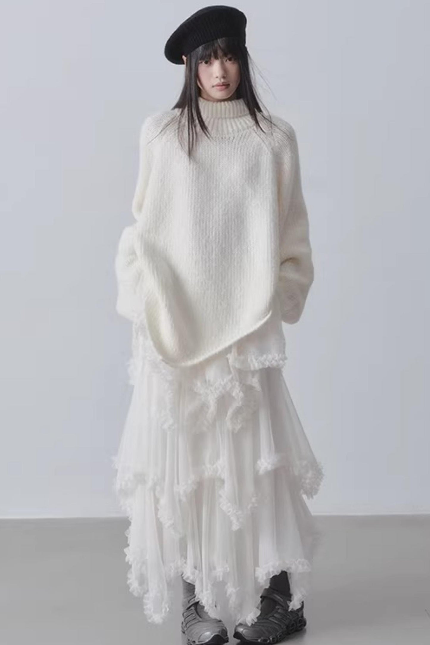 Asymmetrical Cake A-Line Skirt