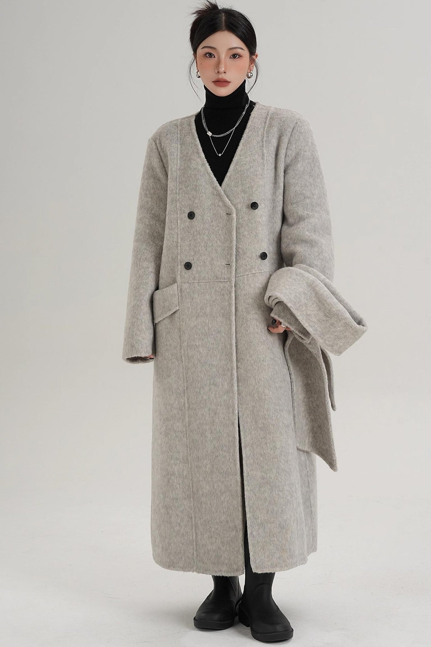Wool Reversible Coat