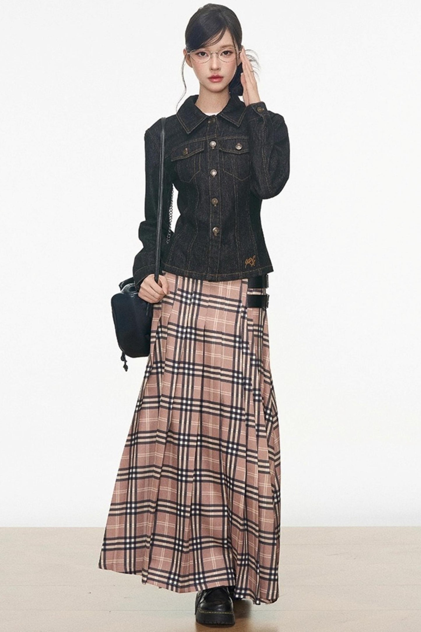 Denim Jacket Skirt Set-Up