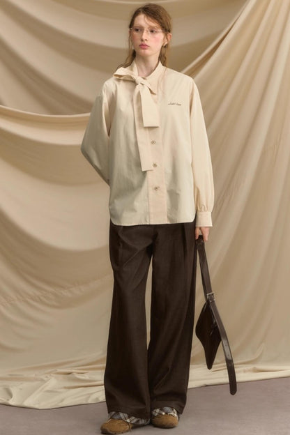Autumn Souvenir Wide-Leg Pants