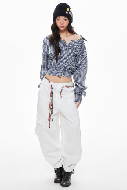 Orange Yellow Cargo Trousers