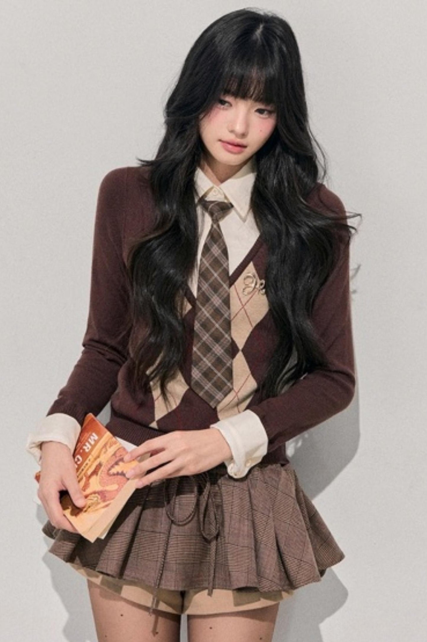 Argyle Whisper Knit Sweater