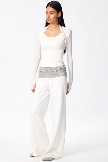 Color-Blocked Striped Sweatpants