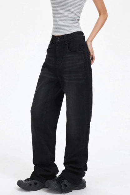 Simple Slimming Straight-Leg Pants