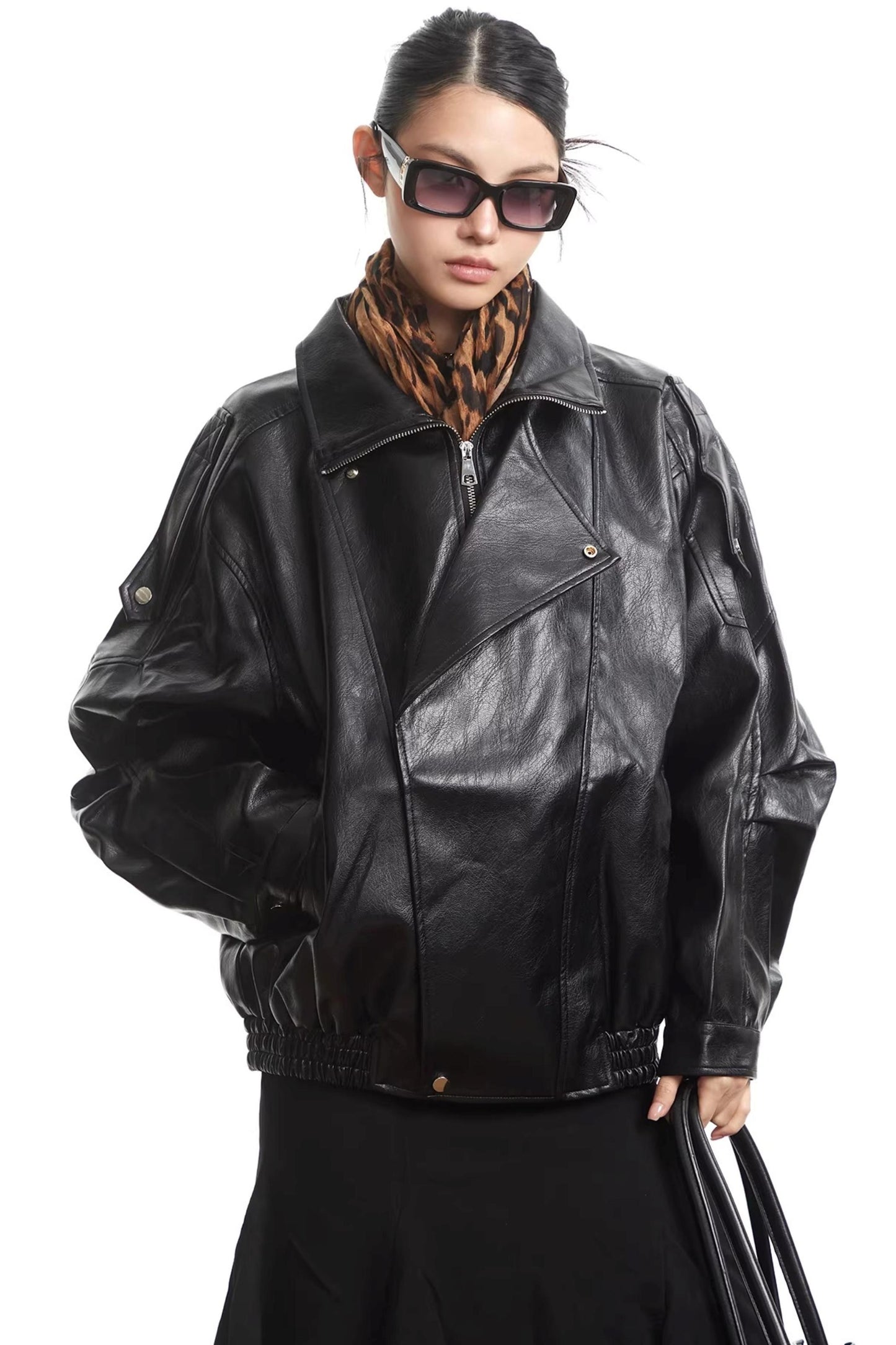 Retro Leather Motorcycle Jacket