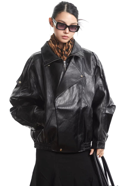 Retro Leather Motorcycle Jacket