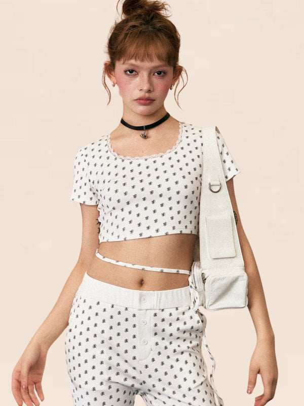 American Sexy Two-Piece Set