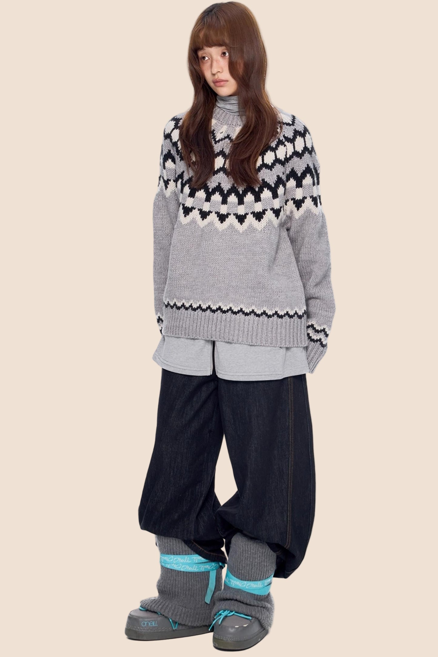 Fair Isle Knit Sweater