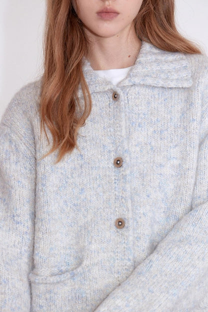 Velvet Wood Grain Cardigan