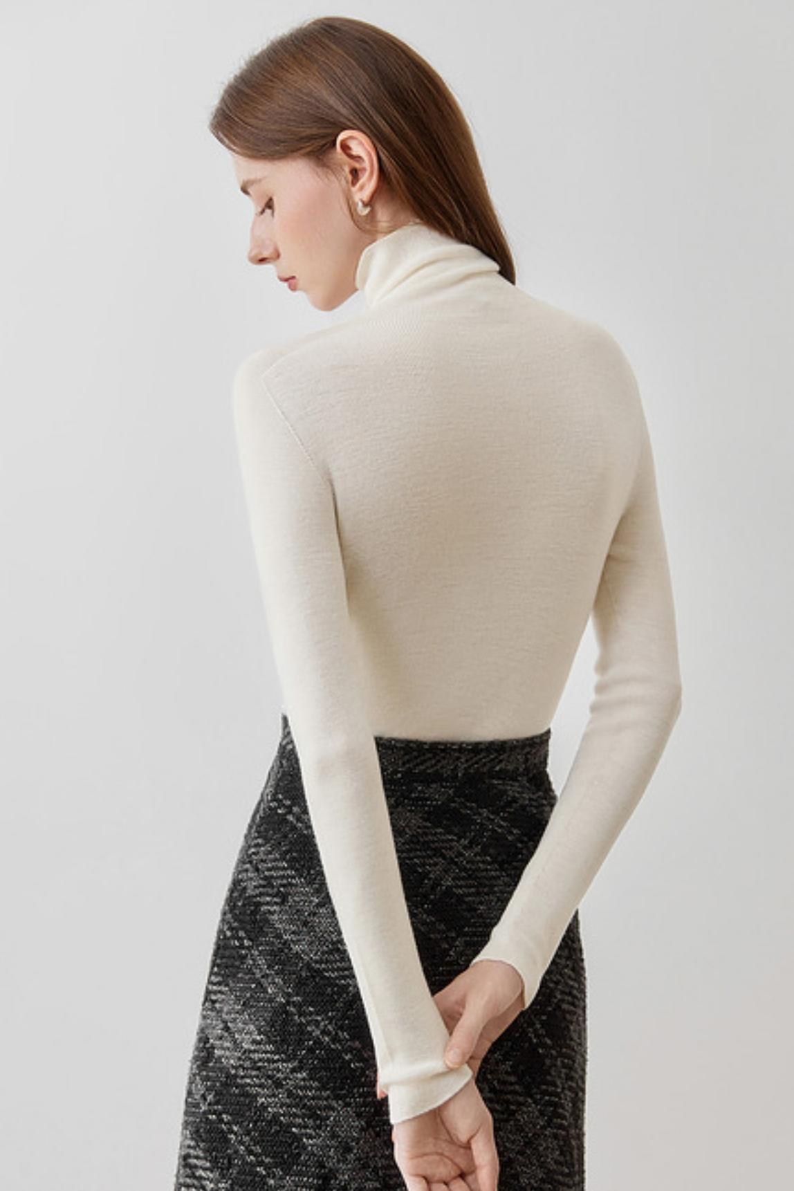 High Neck Knit Base Layer Sweater