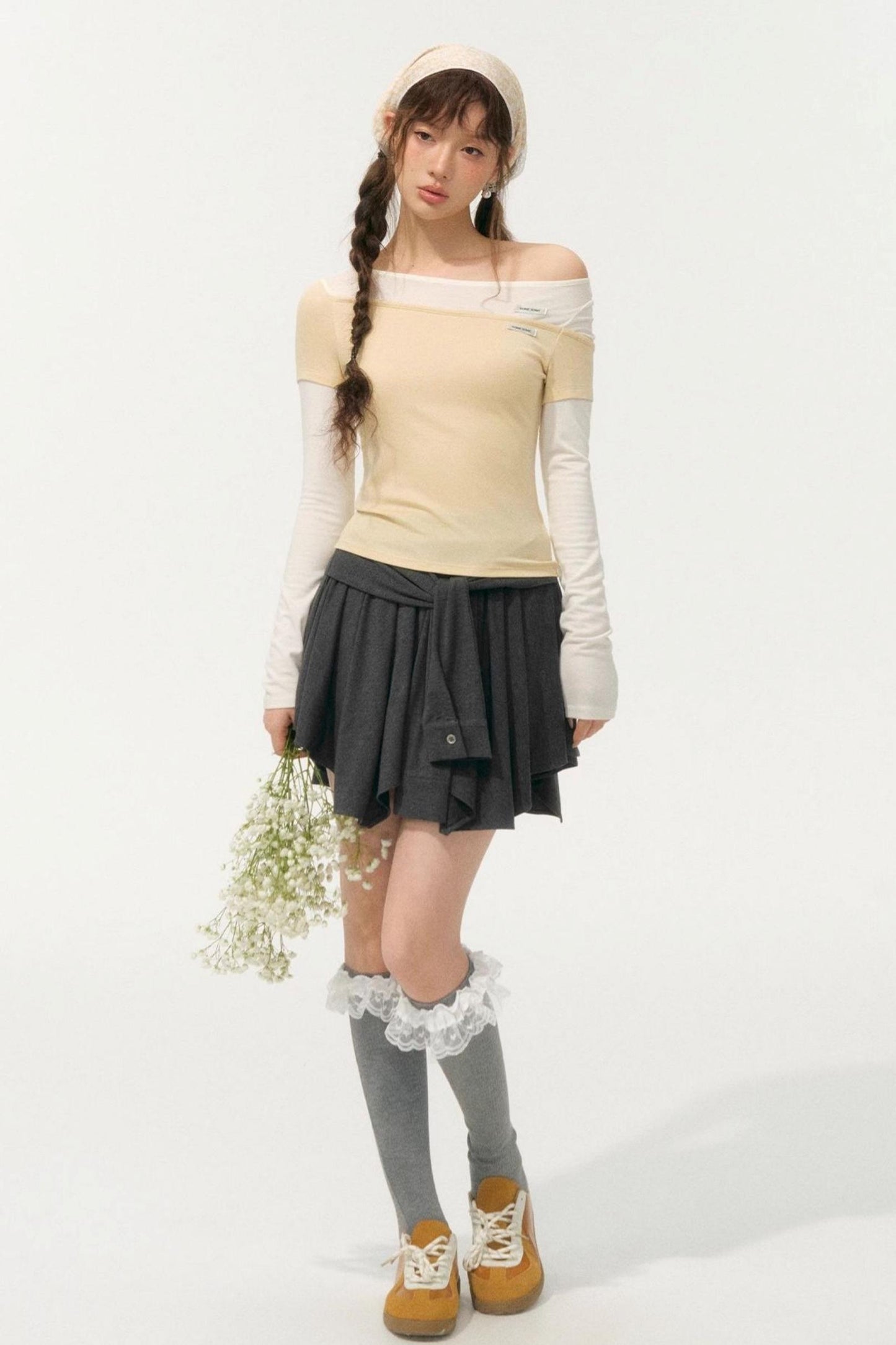 Color-Block Knit Tee