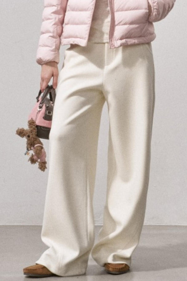 Wool Blend Scimitar Pants