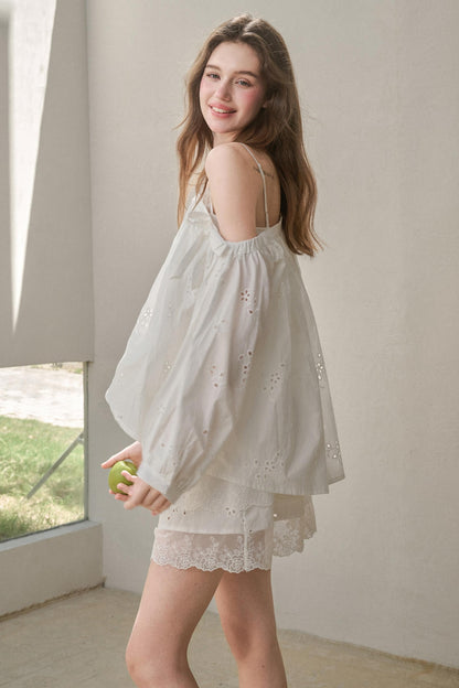 Embroidered Flower Elegant Skirt Set-Up